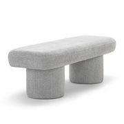 Nico 140cm Bench Seat | Hail Grey gallery detail image