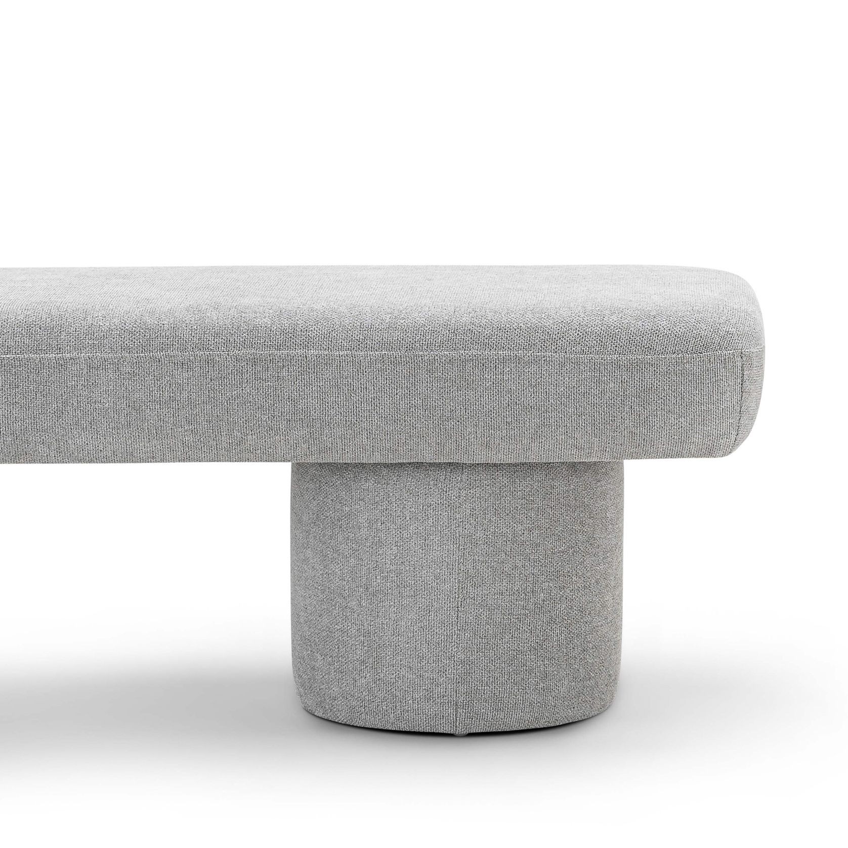 Nico 140cm Bench Seat | Hail Grey gallery detail image