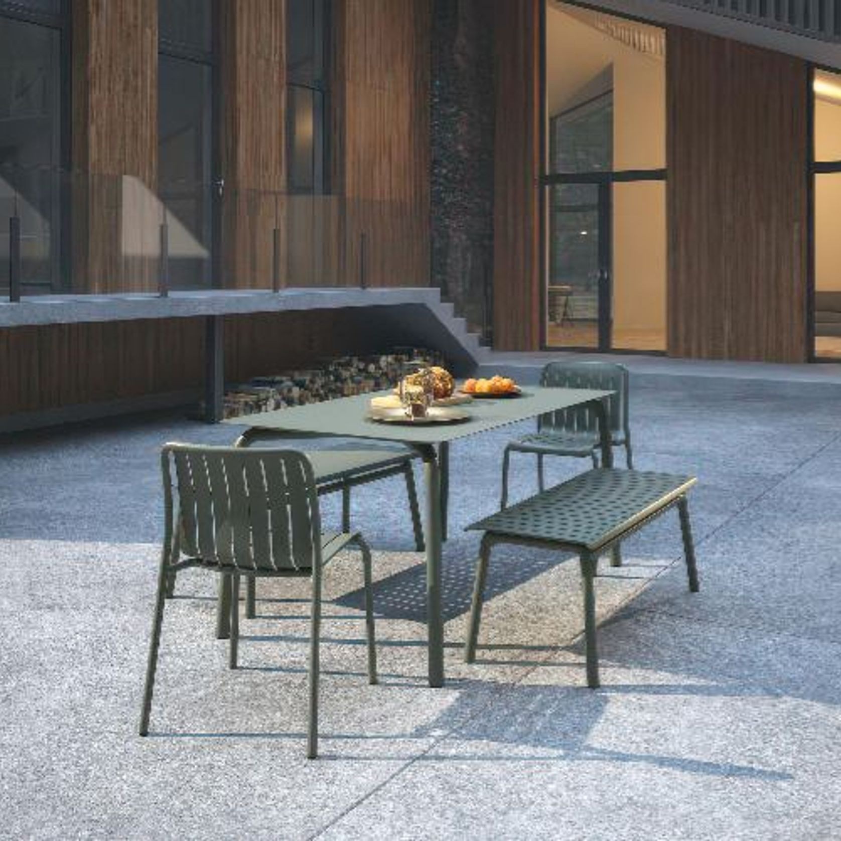 Roku Outdoor Bench 120cm gallery detail image