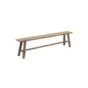 Rustico Reclaimed Teak Bench - Long, Natural gallery detail image