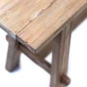 Rustico Reclaimed Teak Bench - Long, Natural gallery detail image