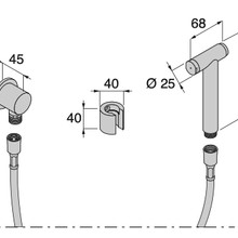 Minimal Wall-mounted Toilet Shower gallery detail image