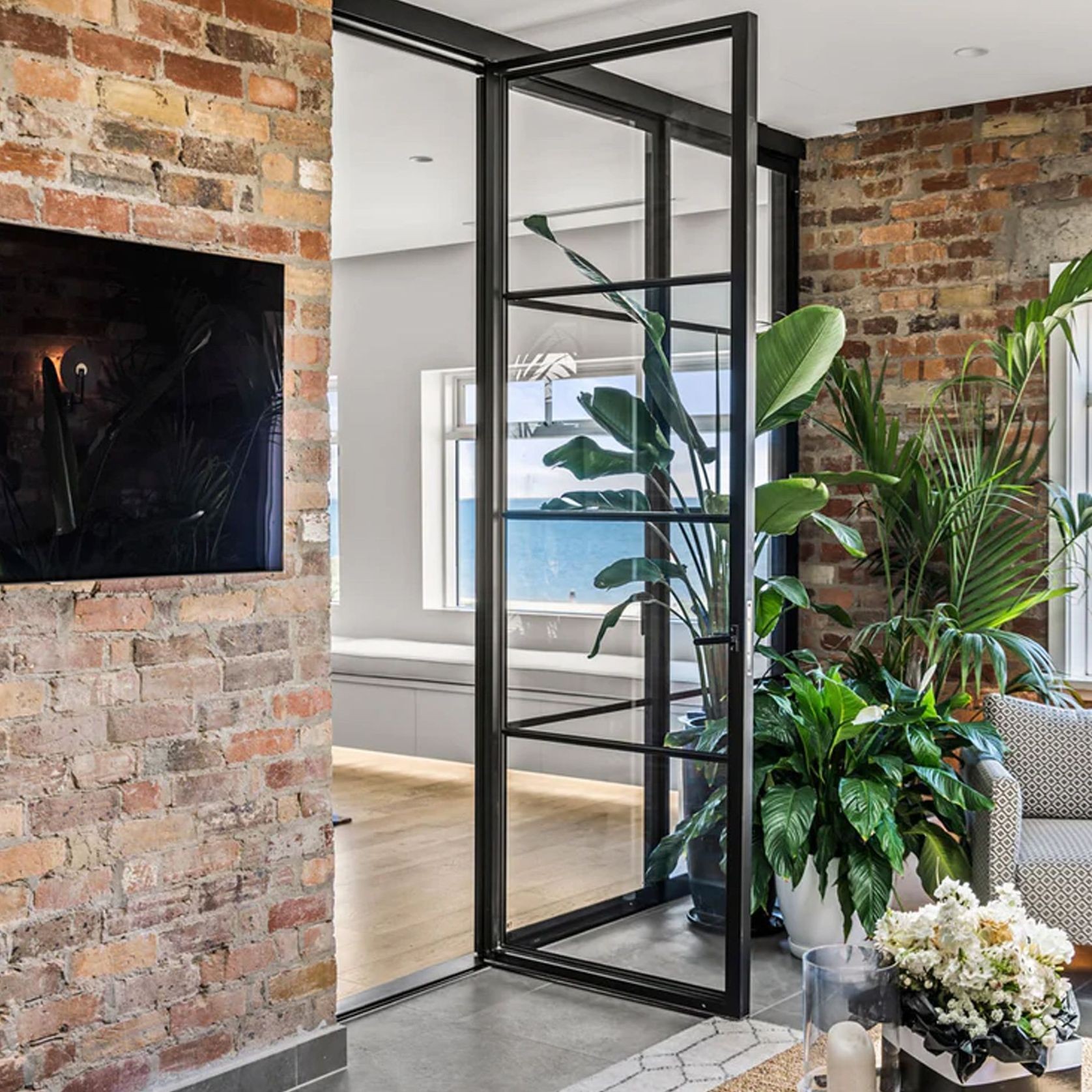 Steel Frame Glass Bifold Doors - Galvanised FPS50 gallery detail image