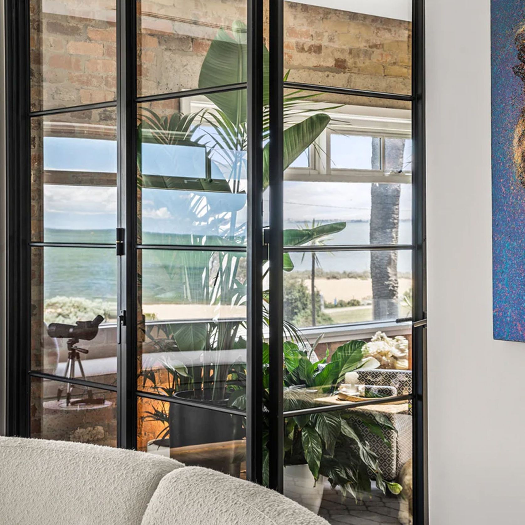 Steel Frame Glass Bifold Doors - Galvanised FPS50 gallery detail image