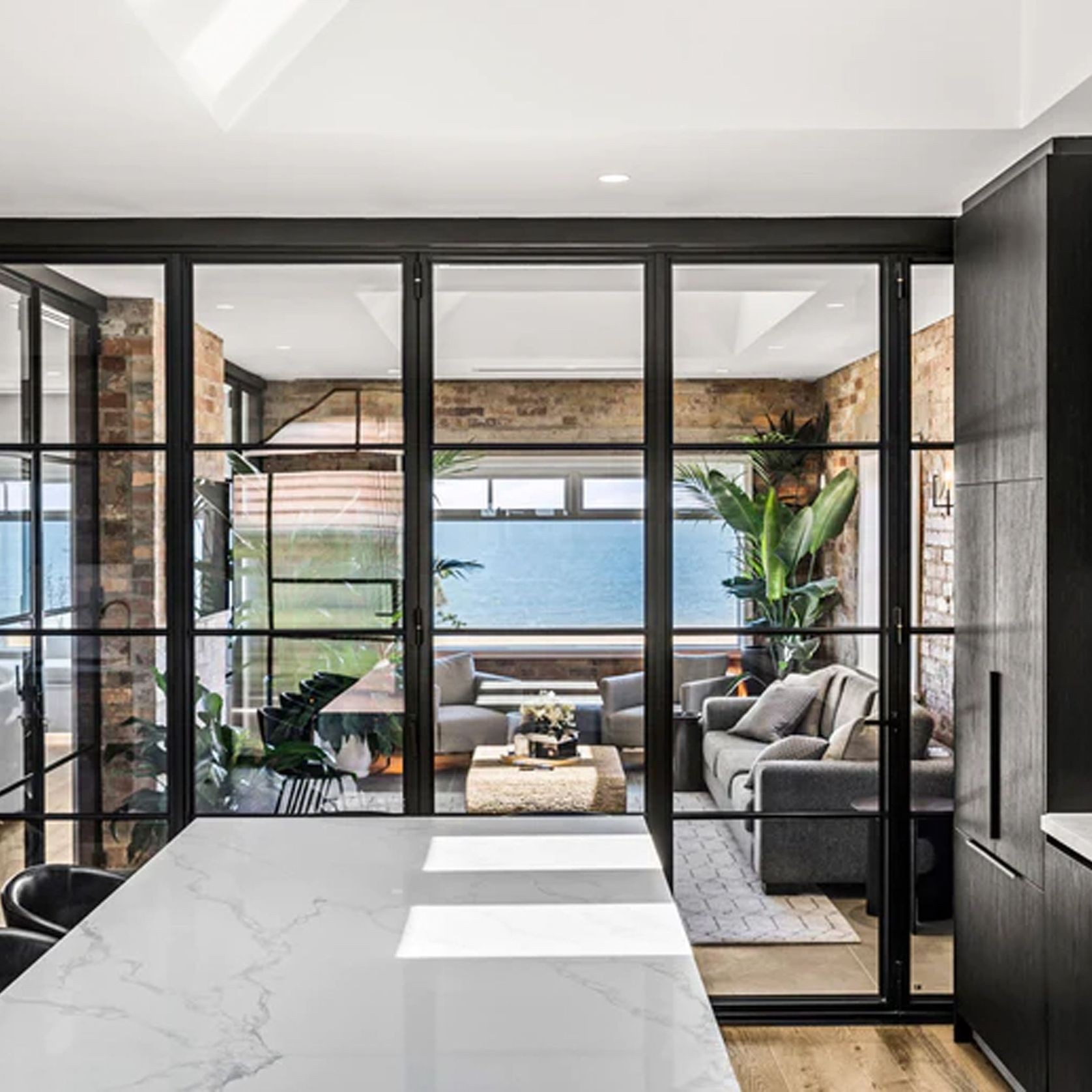 Steel Frame Glass Bifold Doors - Galvanised FPS50 gallery detail image