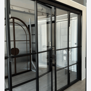 Steel Frame Glass Bifold Doors – Galvanised W40 Profile gallery detail image