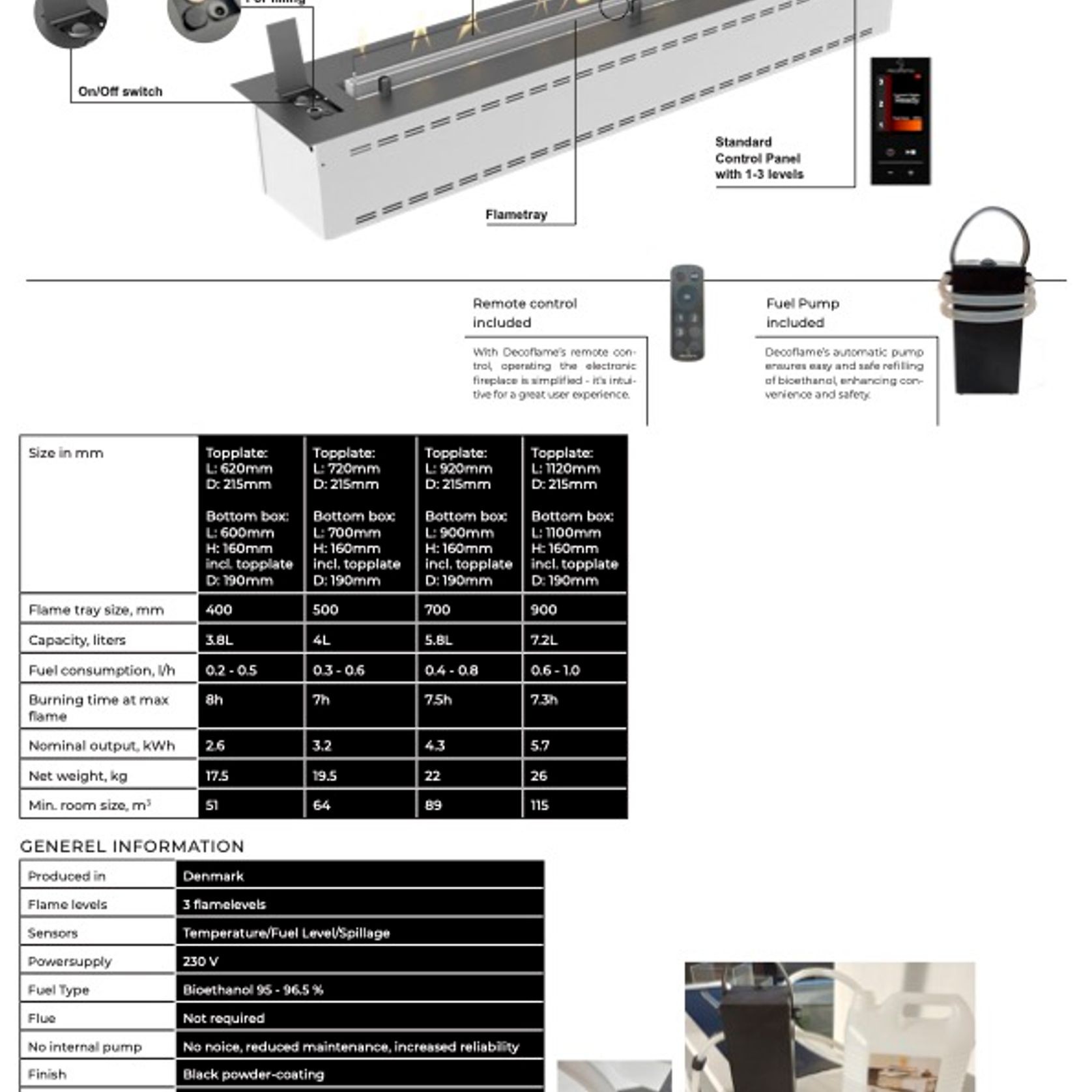 Decoflame Net Zero Emission F3 Fireplace Insert gallery detail image
