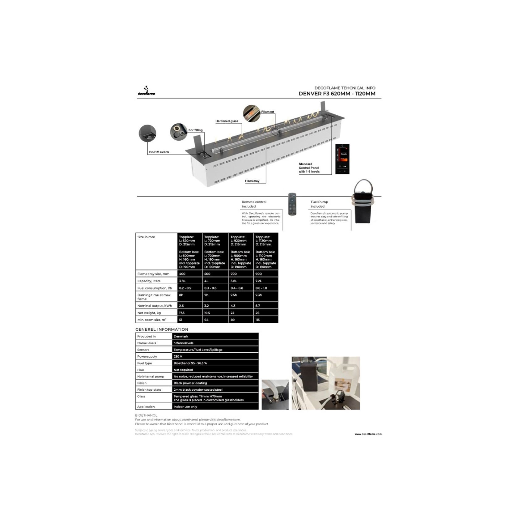 Decoflame Net Zero Emission F3 Fireplace Insert gallery detail image