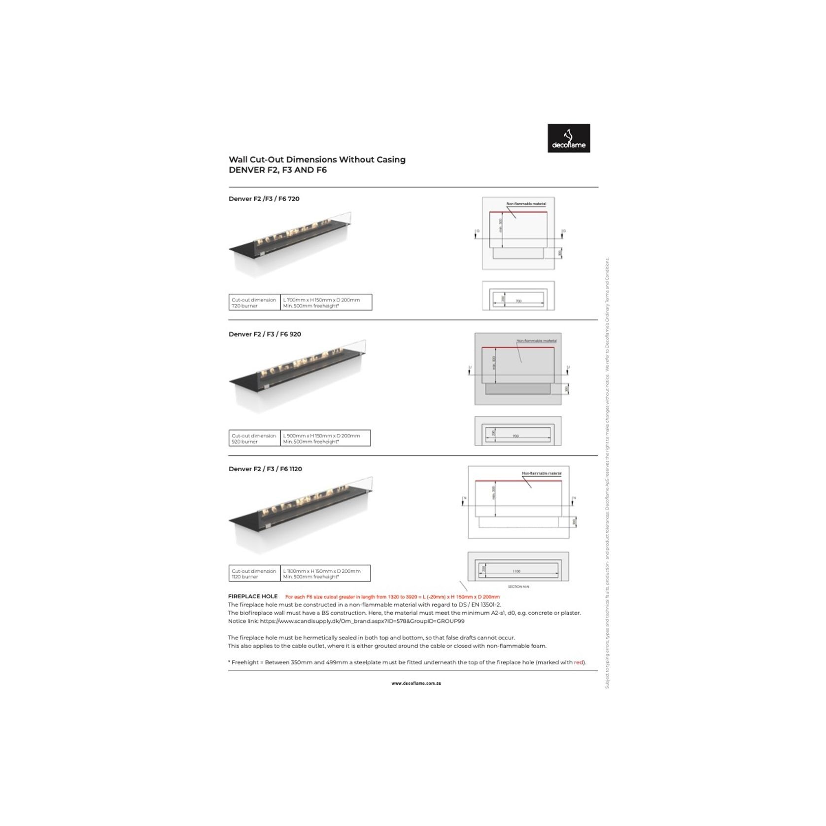 Decoflame BEV Net Zero F2 Fireplace Insert 20.5hr Burn gallery detail image