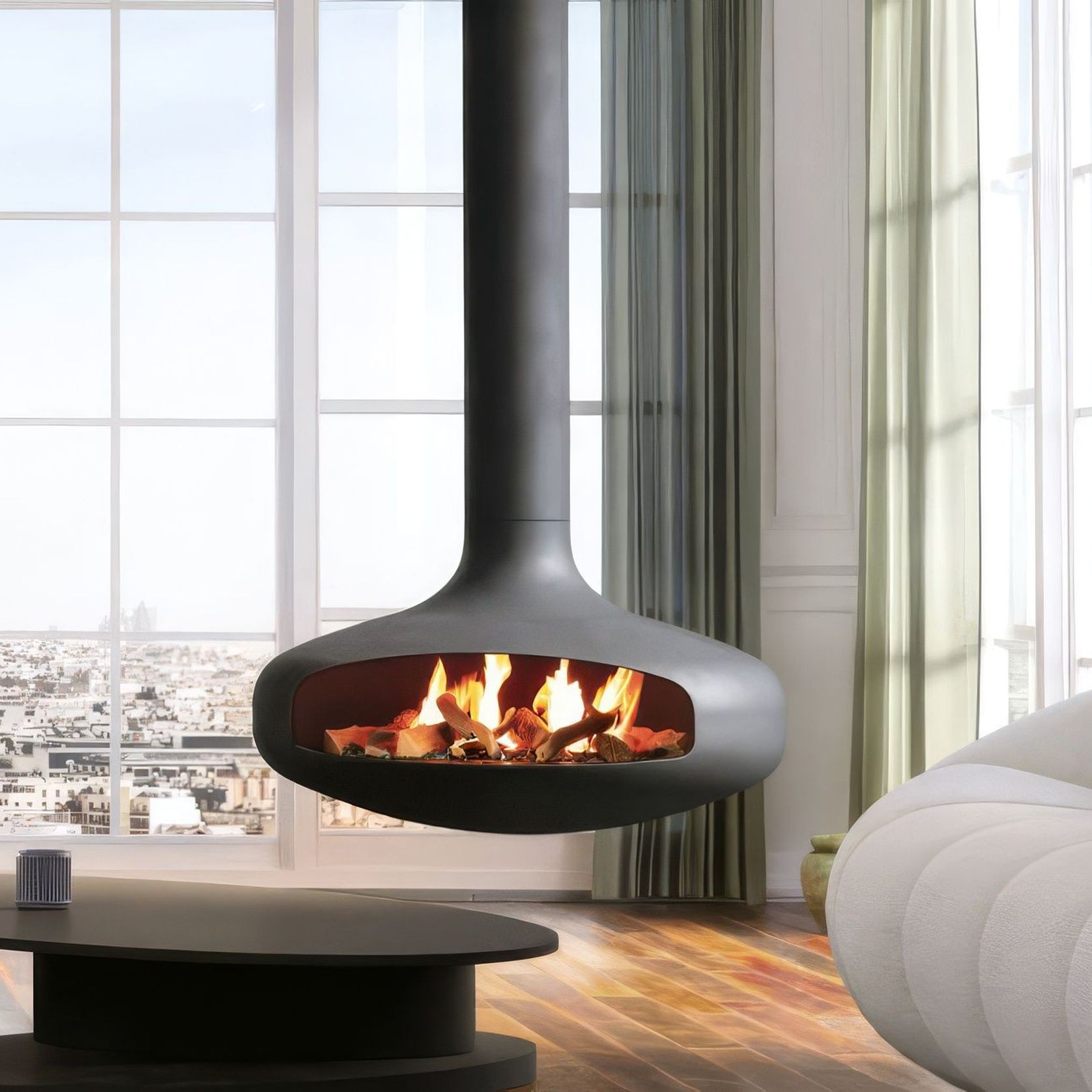 Domofocus Bioethanol Suspended Fireplace gallery detail image