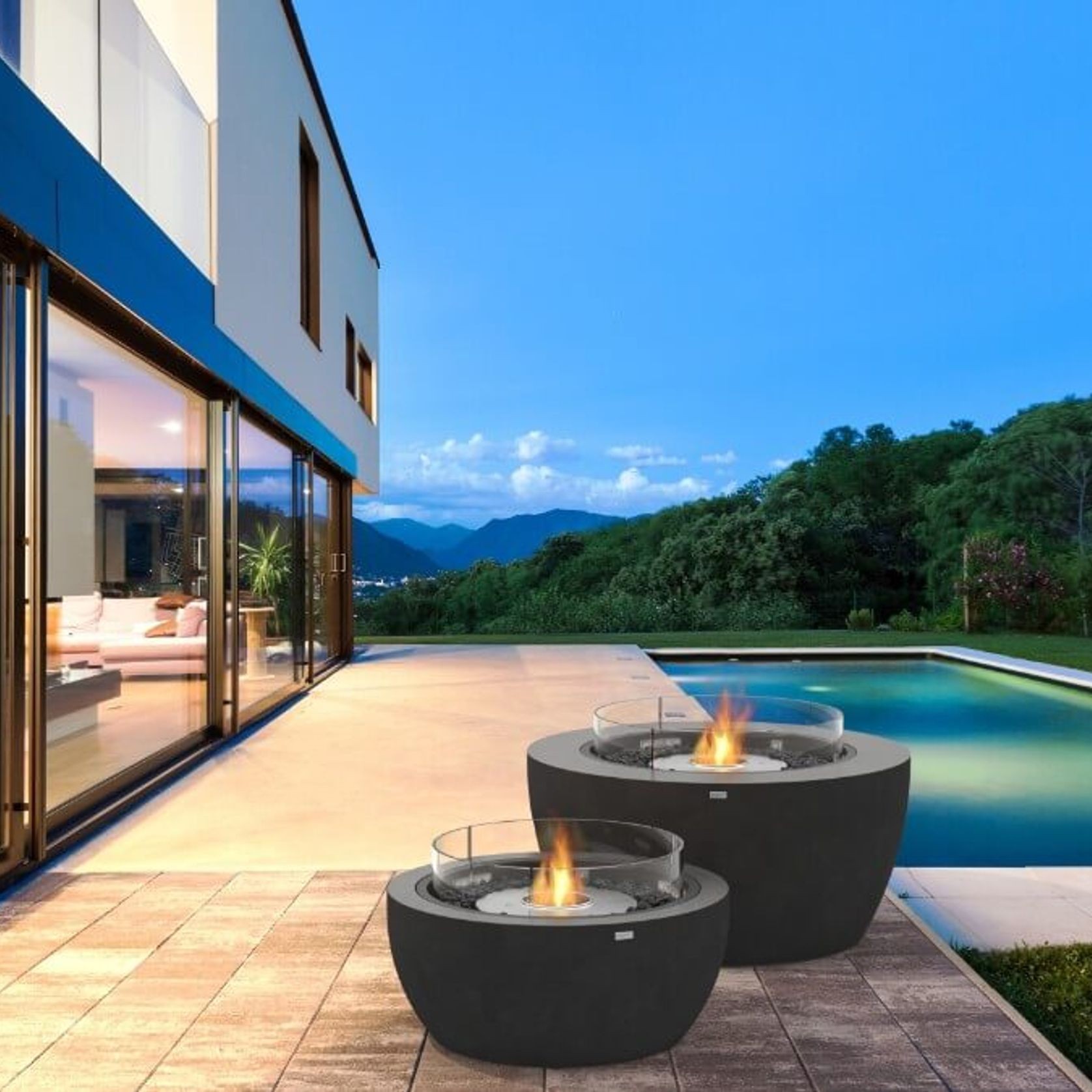 Pod 40 Biofuel Outdoor Fireplace by EcoSmart+ gallery detail image