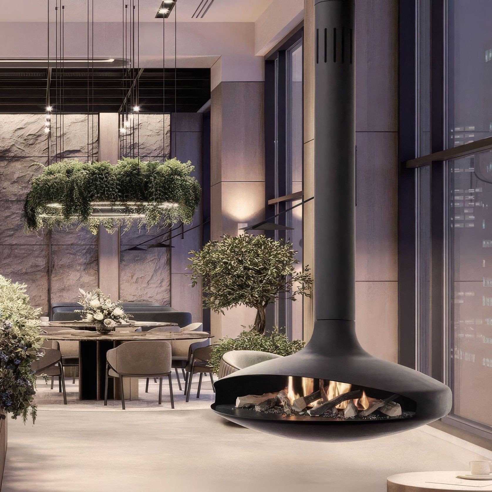 Gyrofocus Bioethanol Suspended Fireplace gallery detail image