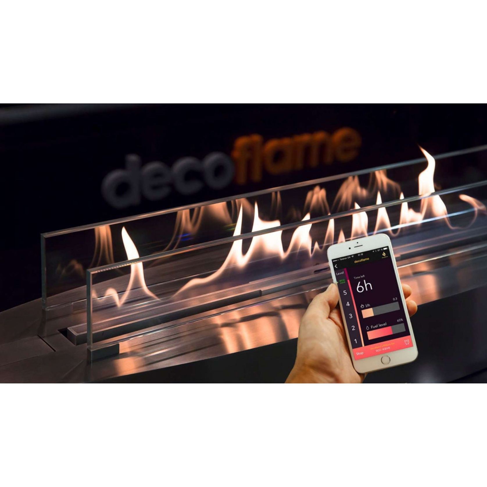 Decoflame Austin Freestanding Net Zero Fireplace gallery detail image