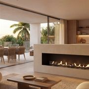 Decoflame Montreal BEV Net Zero Front Facing Fireplace gallery detail image