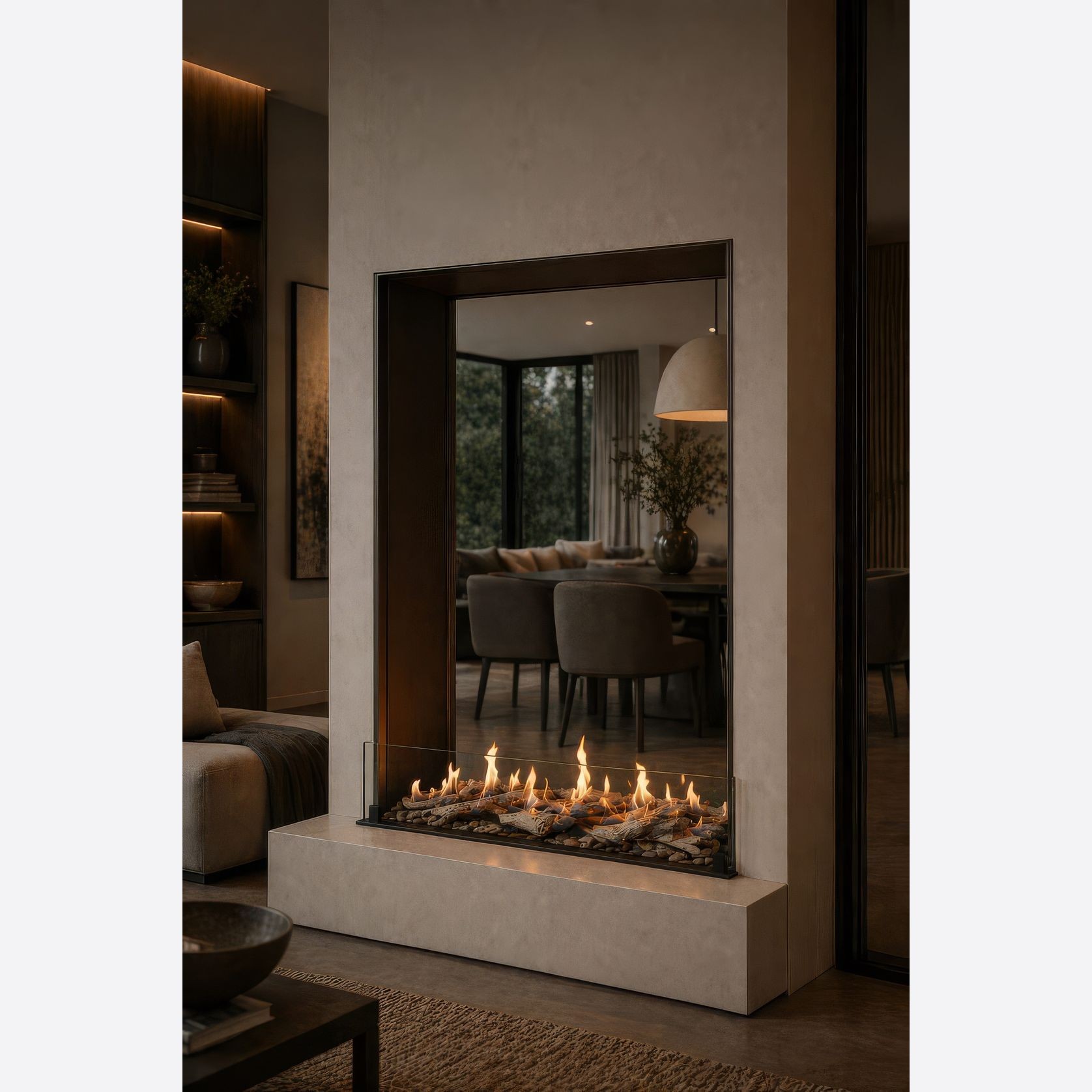 Phoenix Horizon Double Sided Fireplace gallery detail image