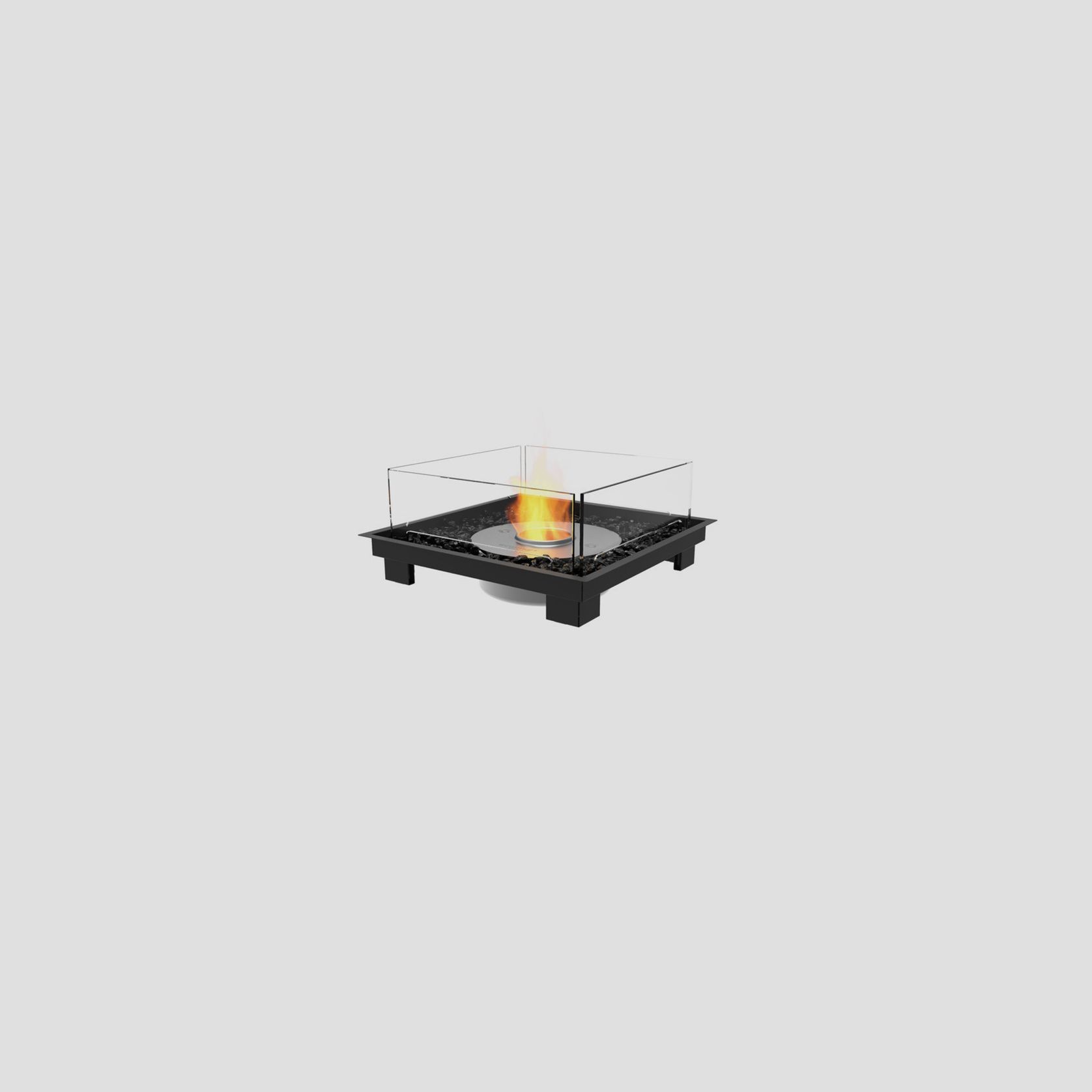 Square 22 Biofuel Outdoor Fire Pit by EcoSmart+ gallery detail image