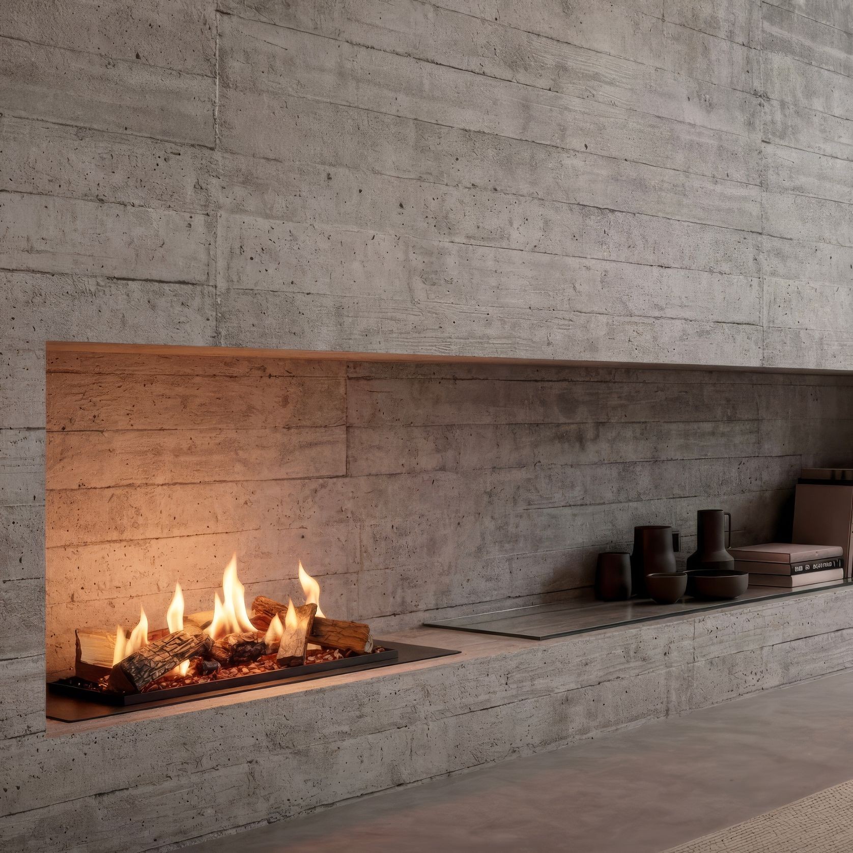 Decoflame BEV LogicWood Log Fireplace 20.5 Hr Burn Time gallery detail image