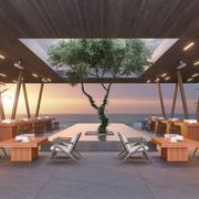 Gin 90 Chat Biofuel Outdoor Fireplace by EcoSmart+ gallery detail image