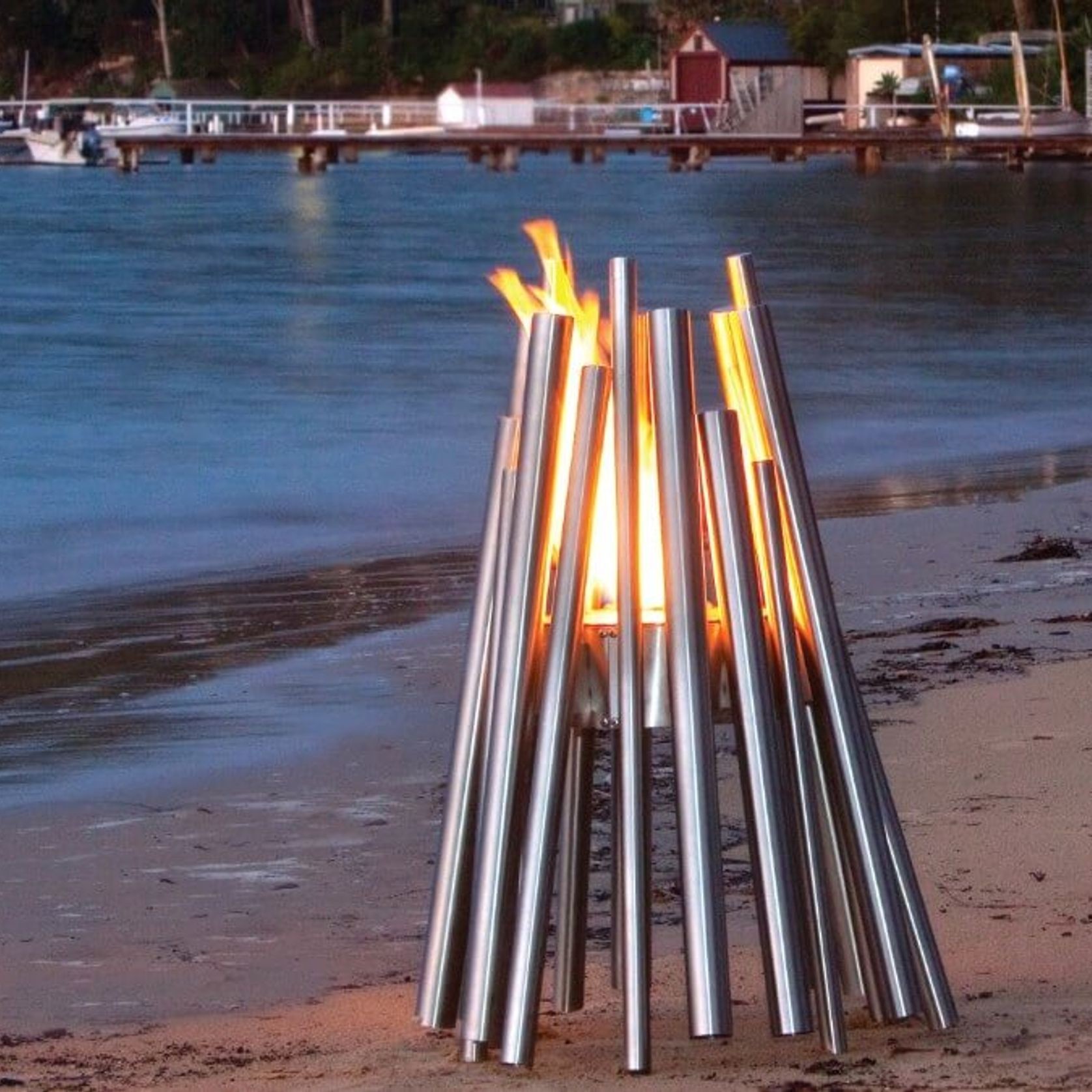 Stix Biofuel Freestanding Fireplace by EcoSmart+ gallery detail image