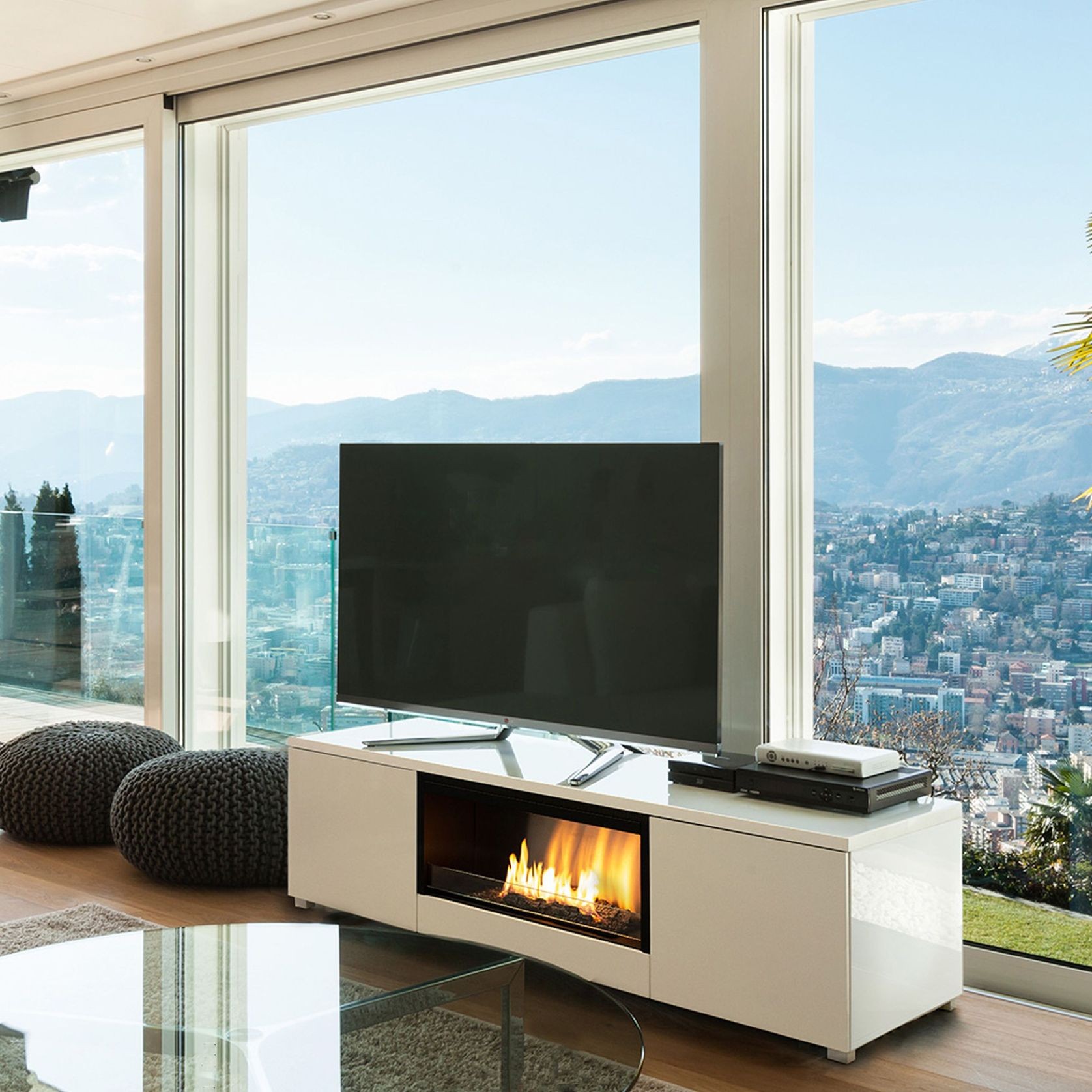 Planika Bio-Fuel Fireplace Pure Flame TV Box gallery detail image