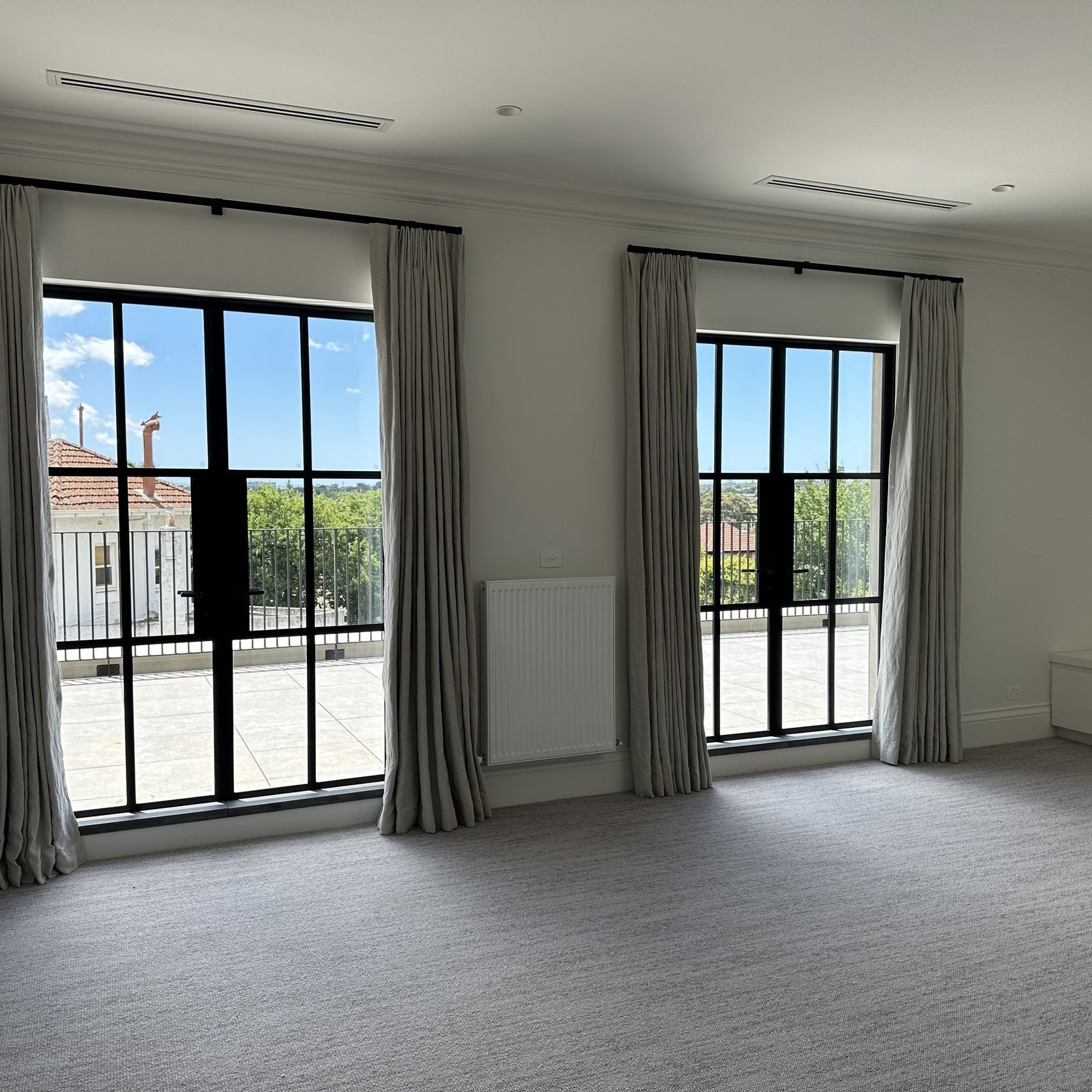 Linen Curtains and Automated Rods gallery detail image
