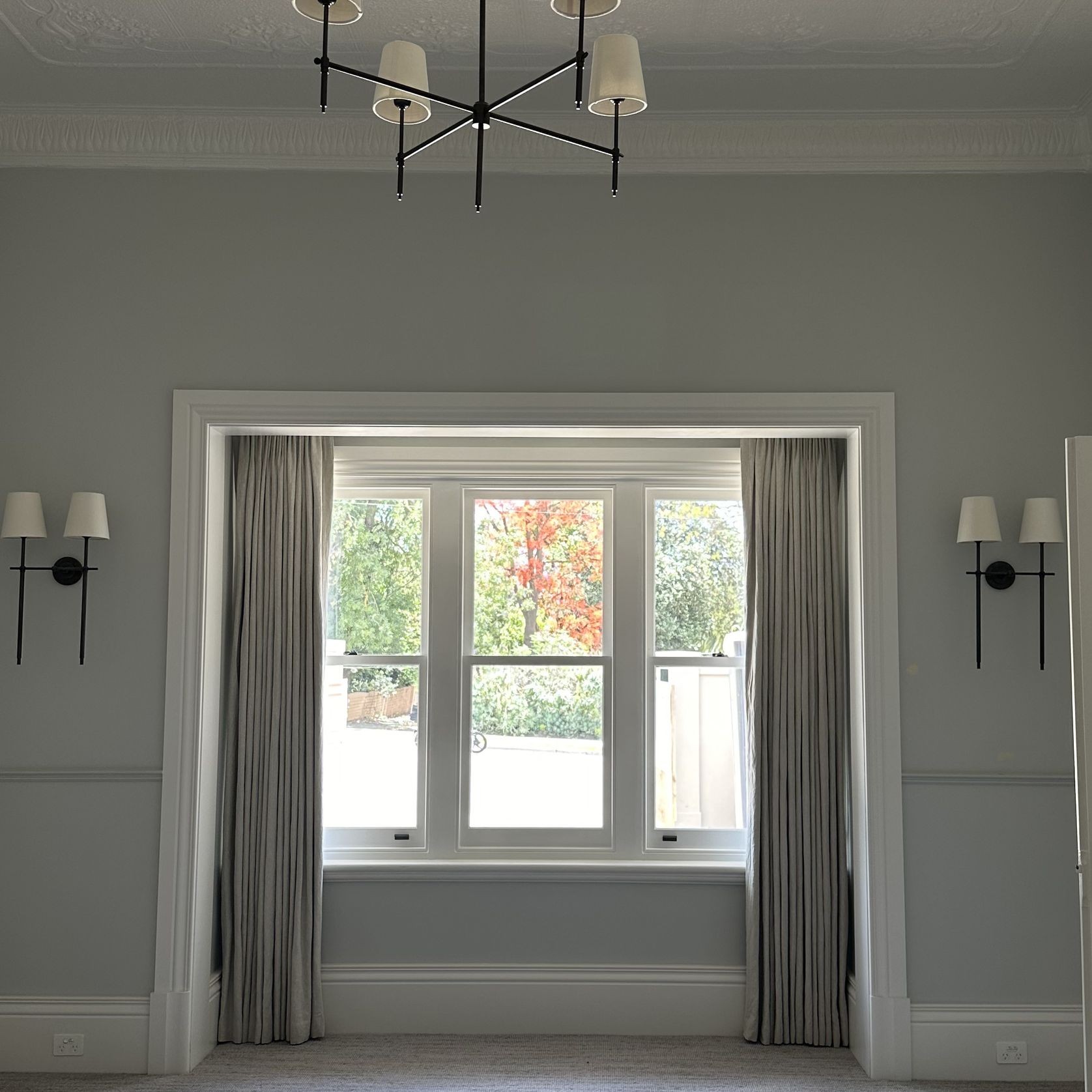Linen Curtains and Automated Rods gallery detail image