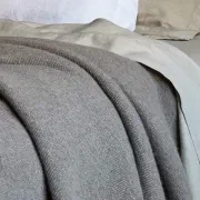 Fine Rib Angora & Merino Wool Throws gallery detail image