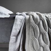 Chunky Cable Angora & Merino Wool Throws gallery detail image