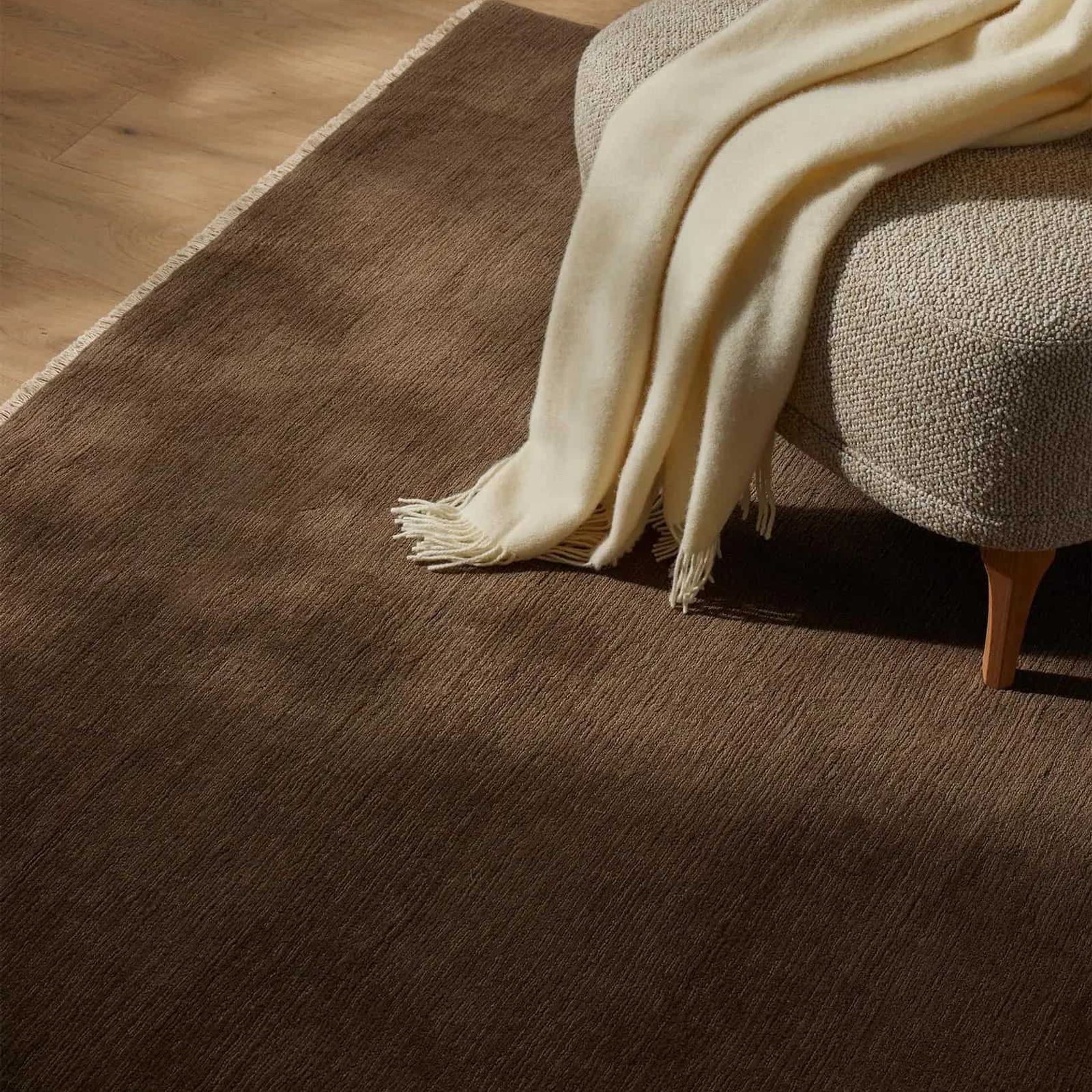 Weave Home Nevis Throw Blanket - Snow | NZ Lambswool gallery detail image