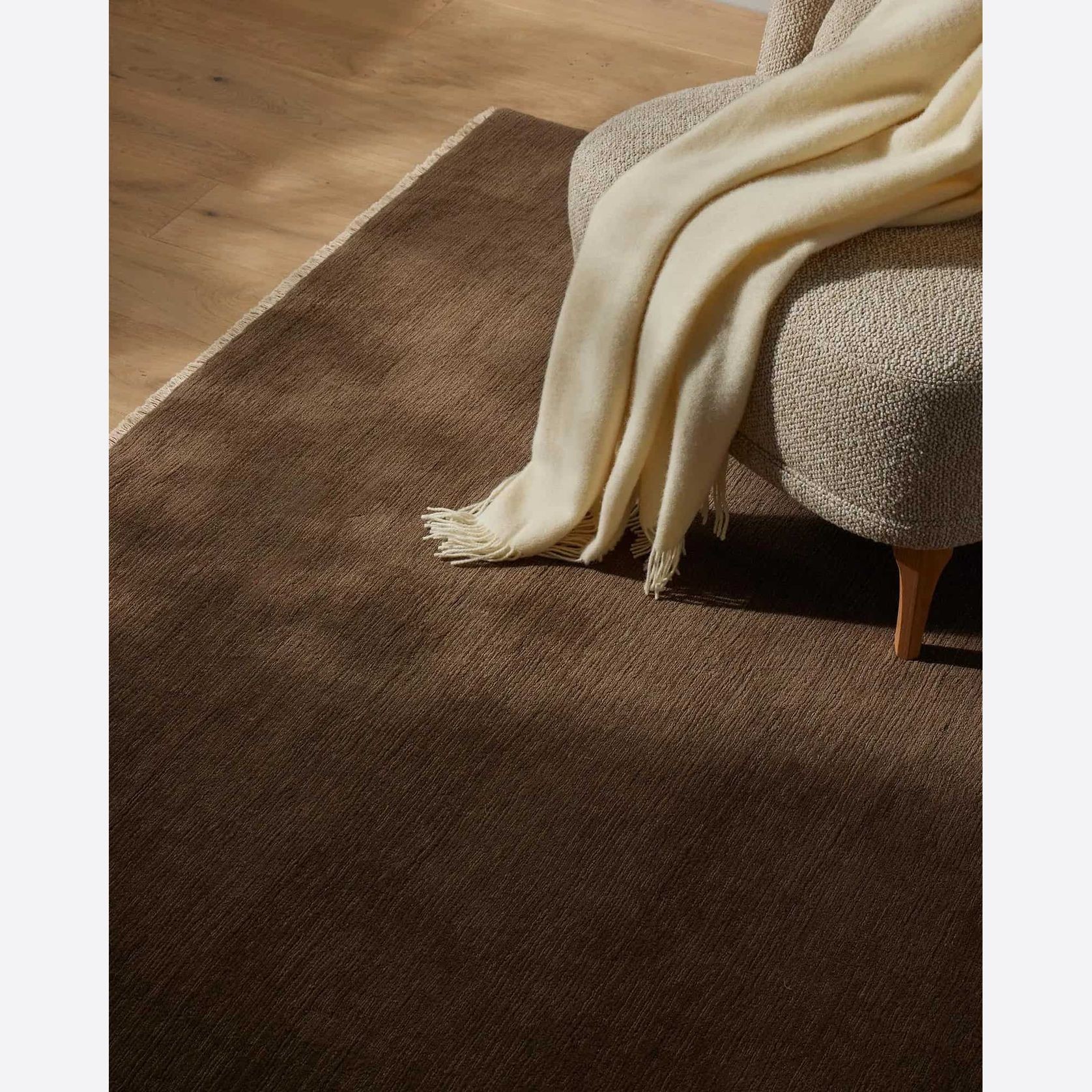 Weave Home Nevis Throw Blanket - Snow | NZ Lambswool gallery detail image
