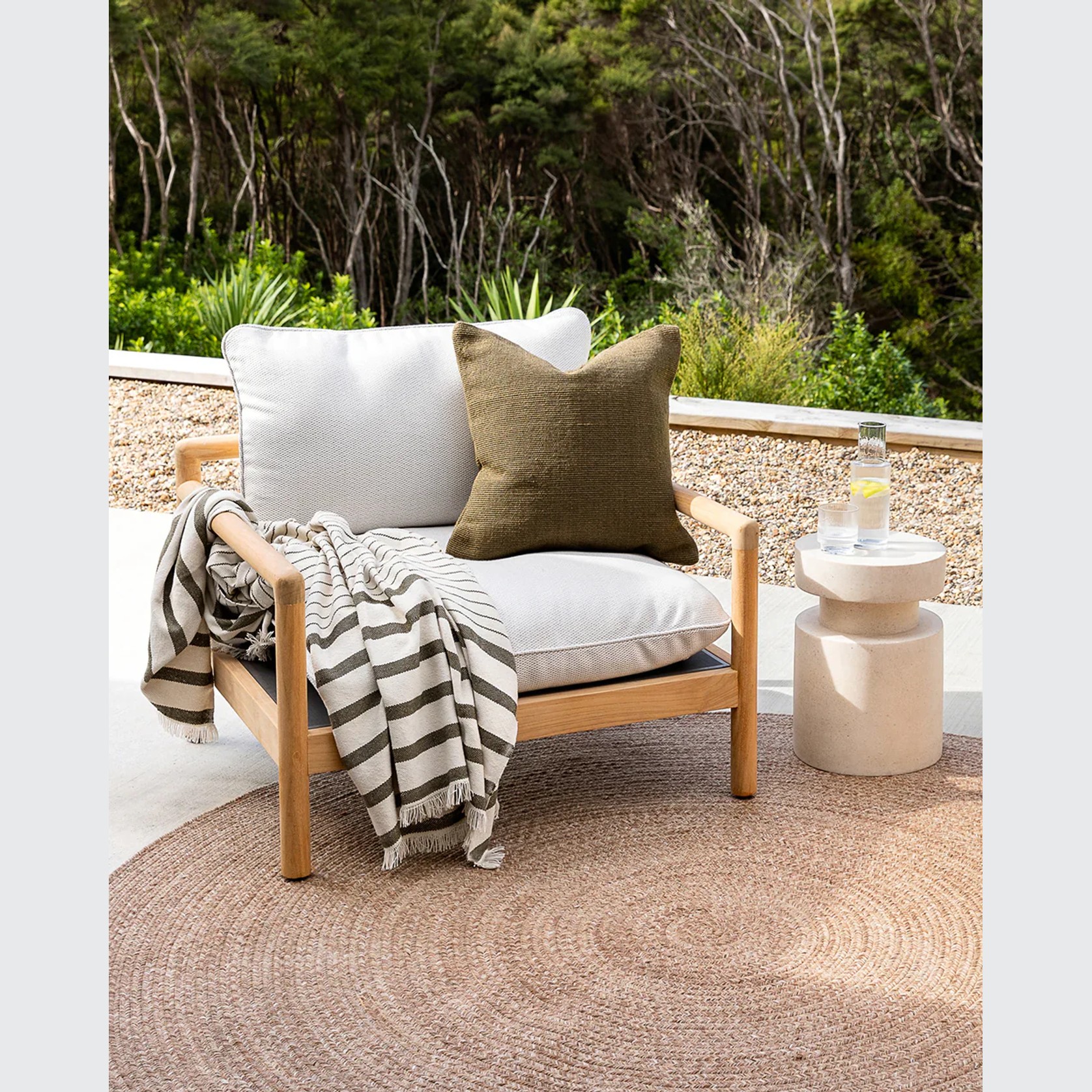 Baya Banksia Throw - Avocado | Summer Outdoor Style gallery detail image