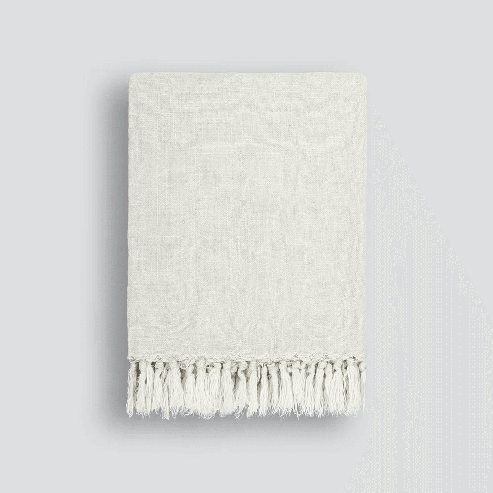 Baya Millhouse Throw - Almond | 100% Linen gallery detail image