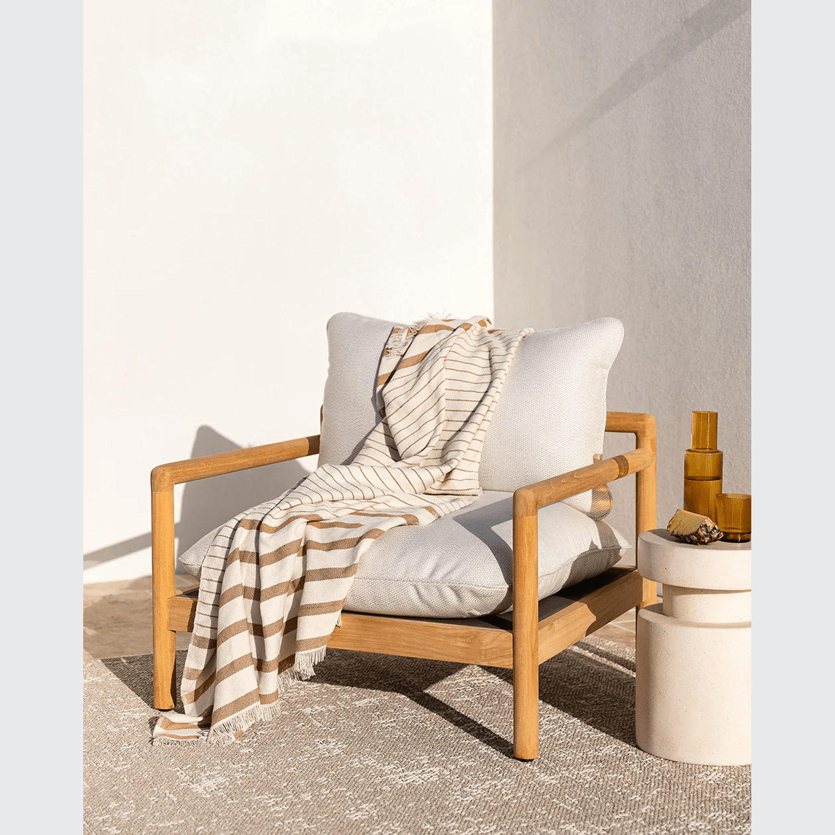 Baya Banksia Throw - Pecan | Summer Outdoor Style gallery detail image