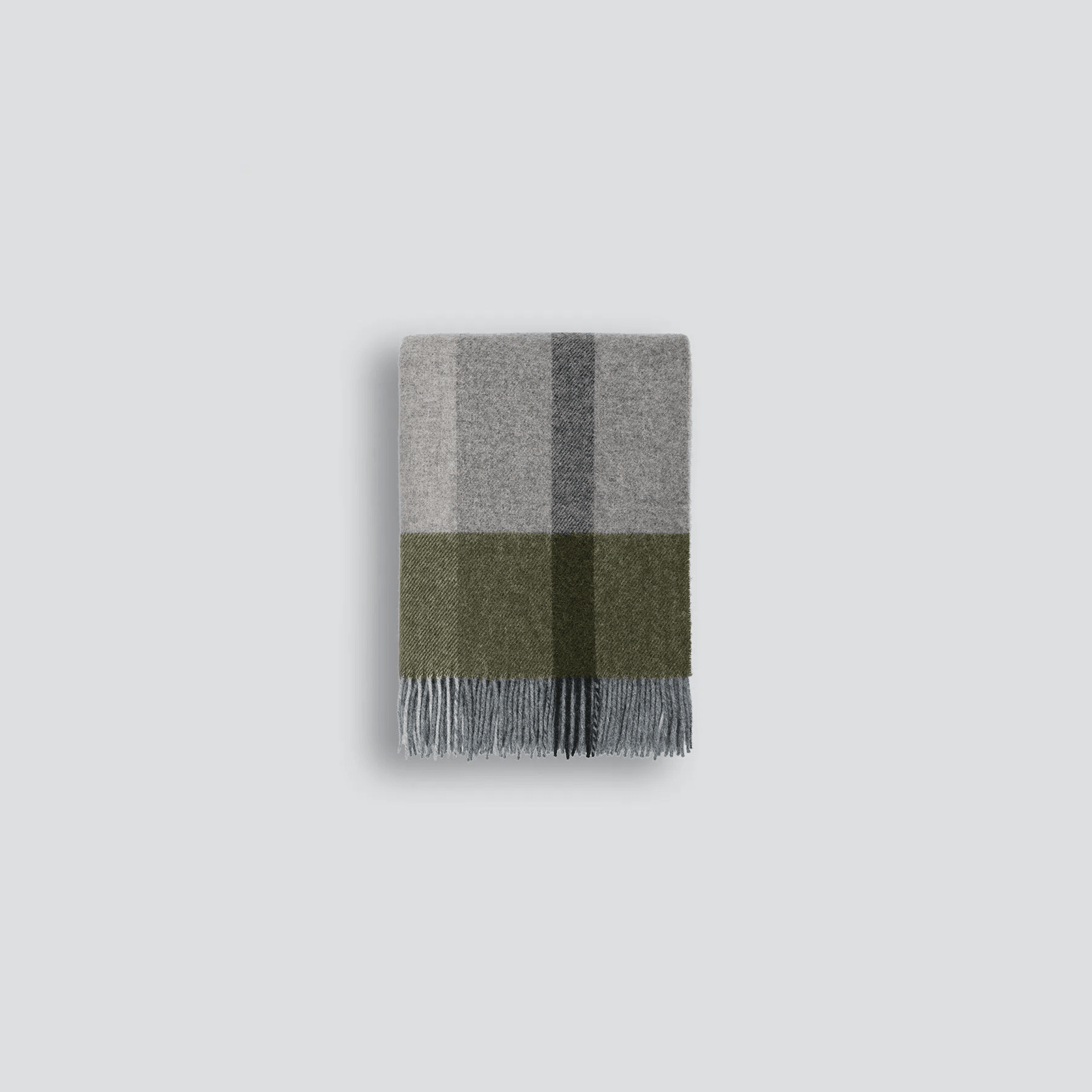 Baya Brunswick Throw - Olive | Pure NZ Wool gallery detail image