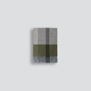 Baya Brunswick Throw - Olive | Pure NZ Wool gallery detail image