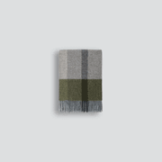 Baya Brunswick Throw - Olive | Pure NZ Wool gallery detail image