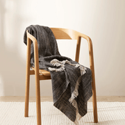 Baya Perendale Throw - Black | 100% Wool gallery detail image