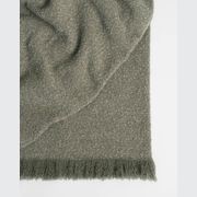 Weave Home Clive Wool Throw Blanket - Spruce | NZ Made | Bouclé gallery detail image