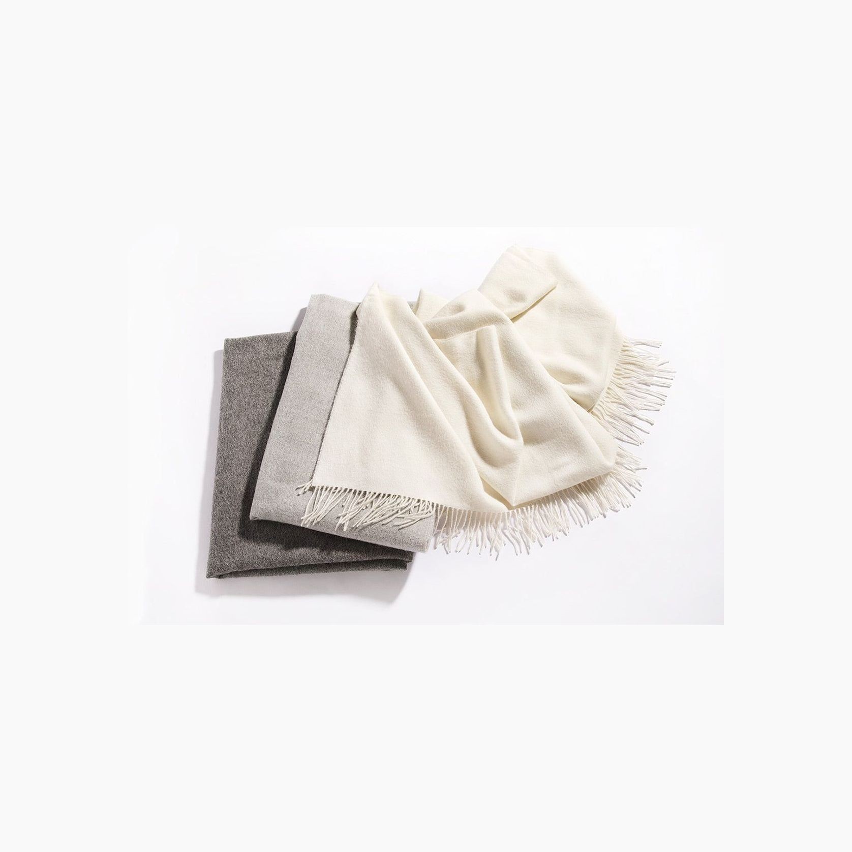 Fischbacher 1819 Alpaca Throw - Puro Cream gallery detail image