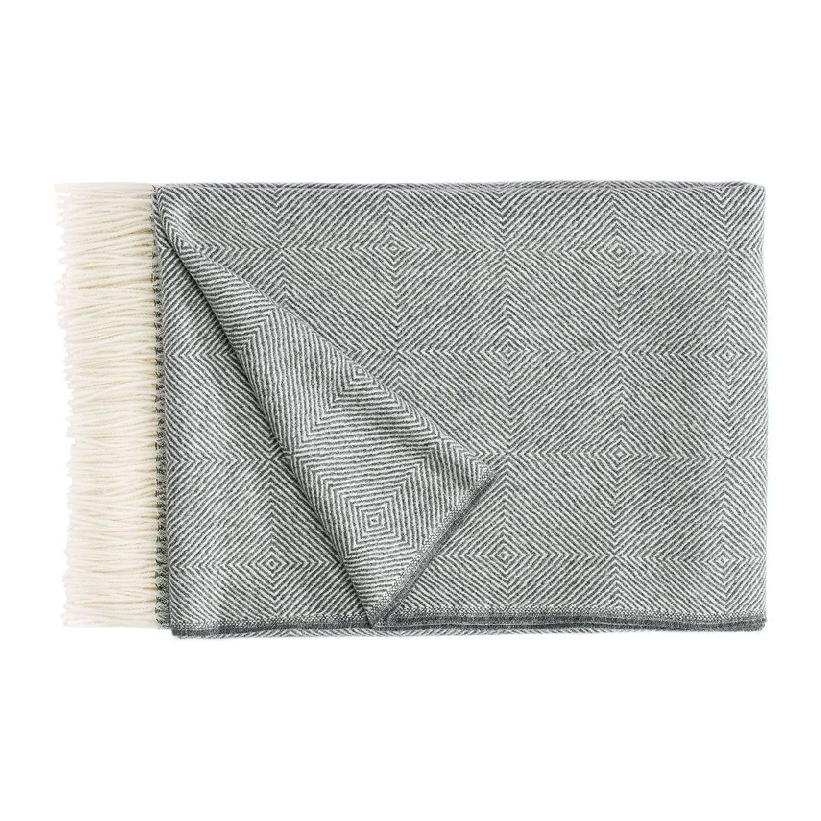 Fischbacher 1819 Alpaca Throw - Noble Grey gallery detail image