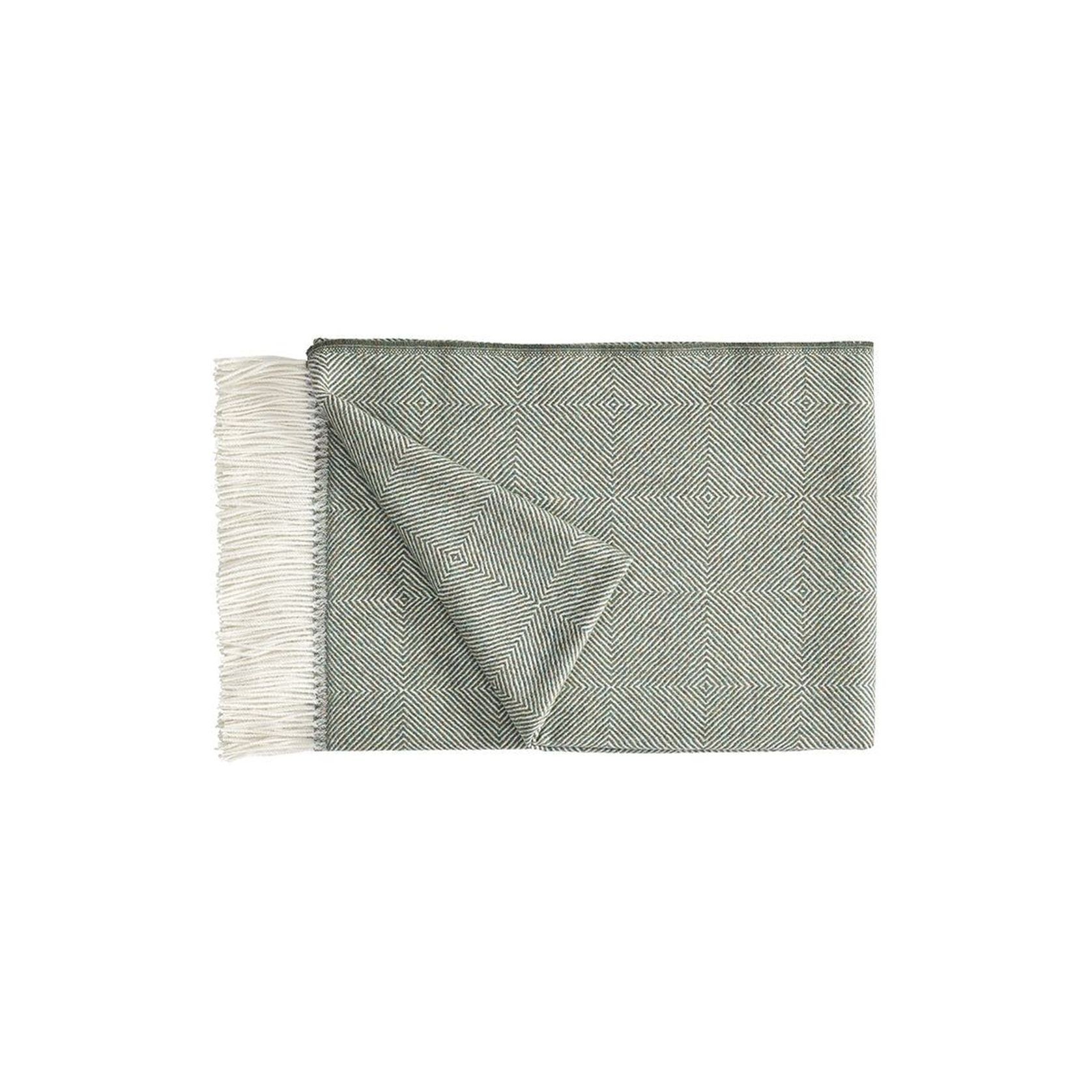 Fischbacher 1819 Alpaca Throw - Noble Green gallery detail image