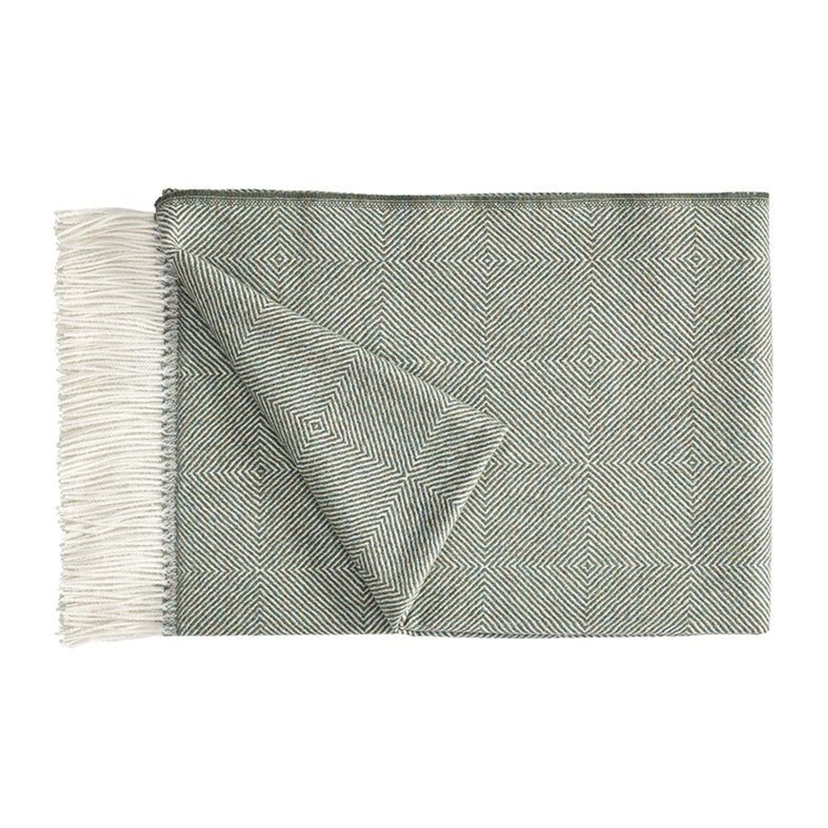 Fischbacher 1819 Alpaca Throw - Noble Green gallery detail image