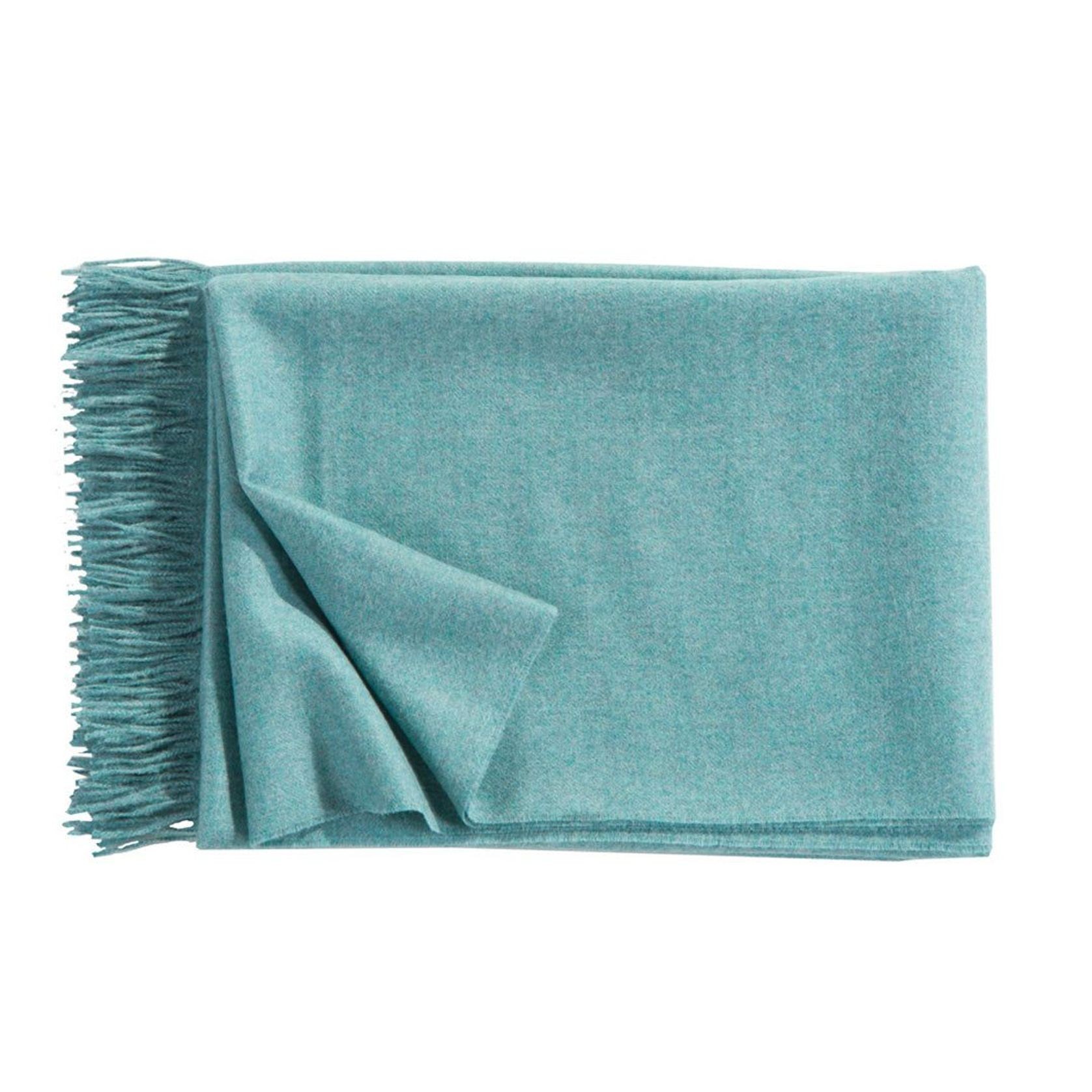 Fischbacher 1819 Alpaca Throw - Puro Aquamarine gallery detail image