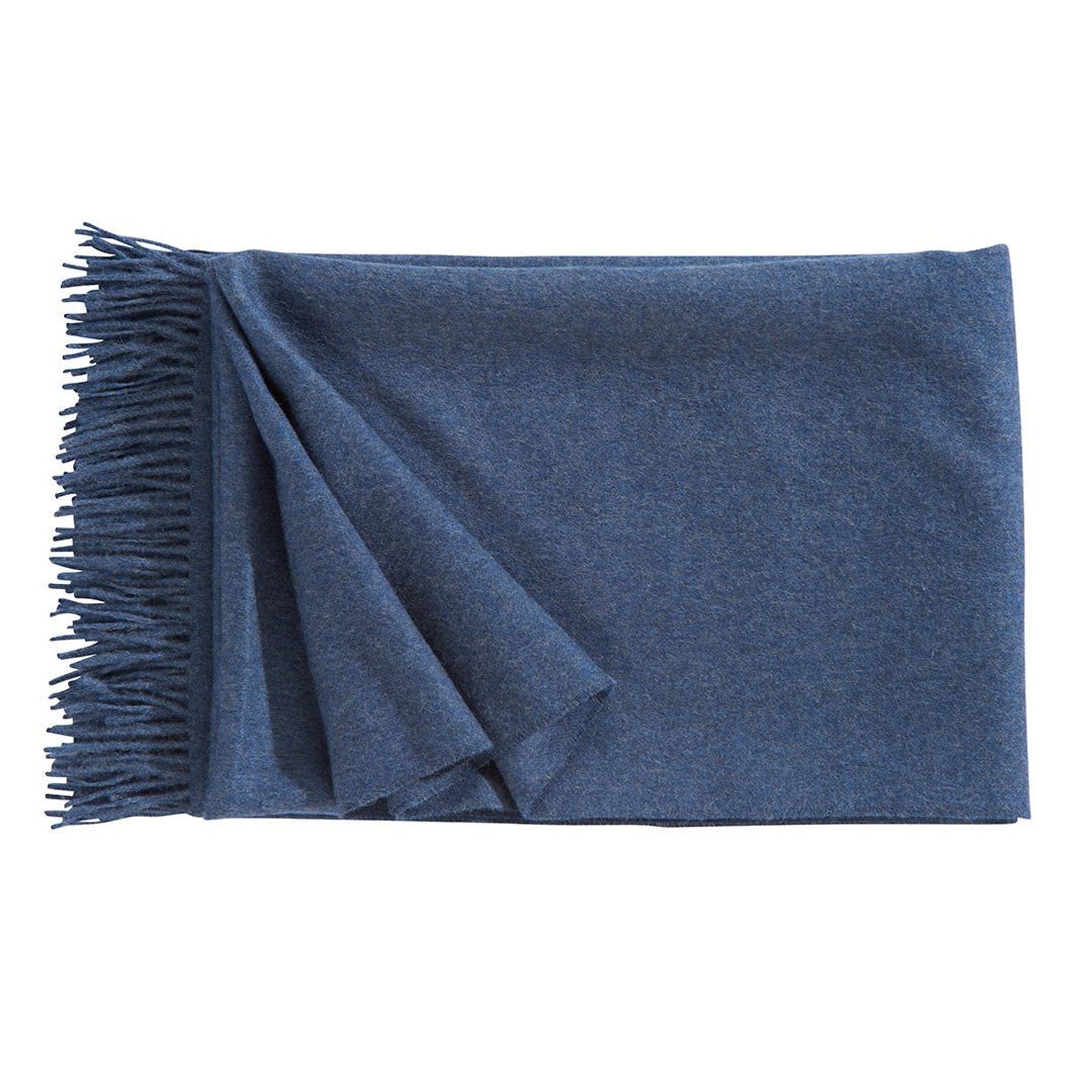 Fischbacher 1819 Alpaca Throw - Puro Denim gallery detail image