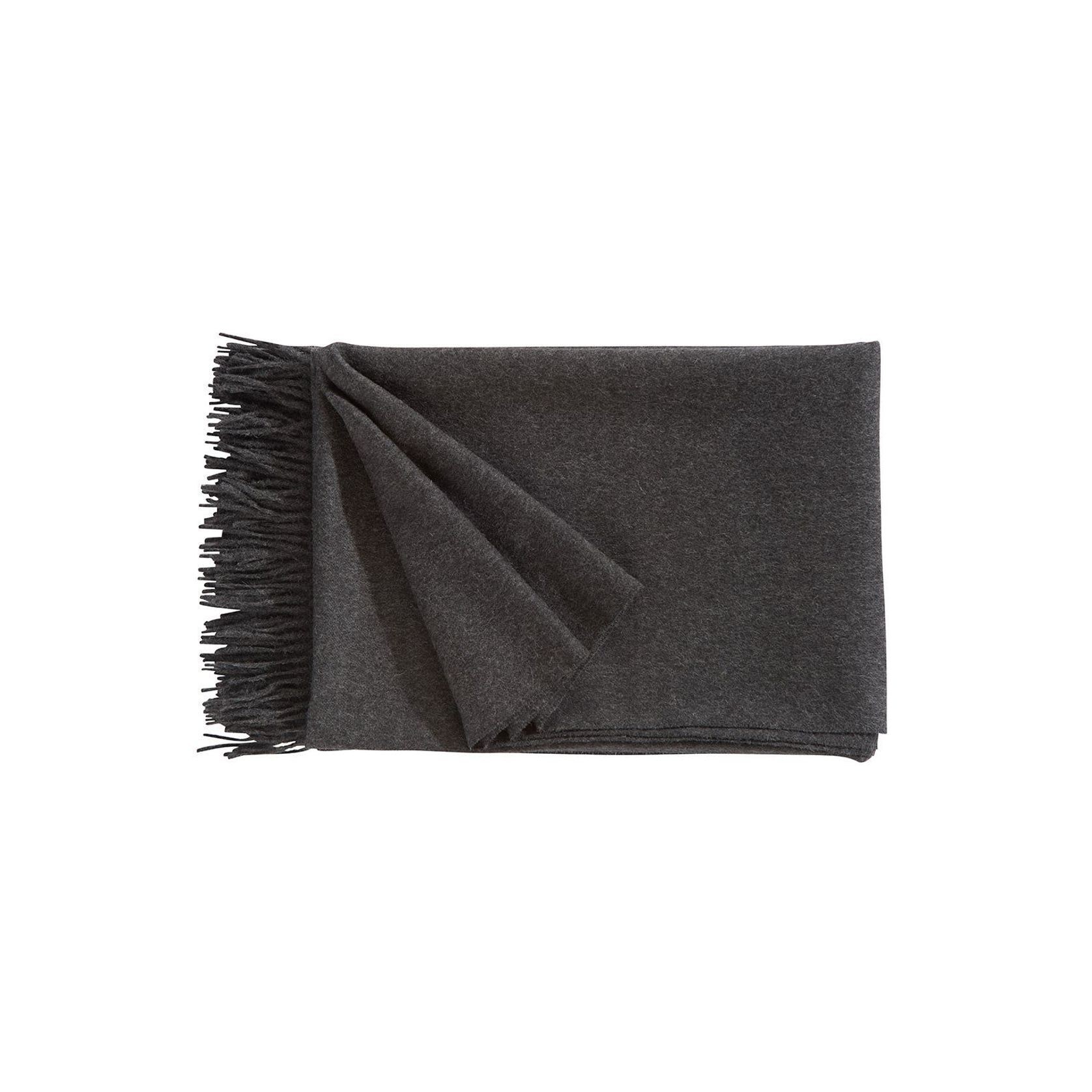 Fischbacher 1819 Alpaca Throw - Puro Charcoal gallery detail image