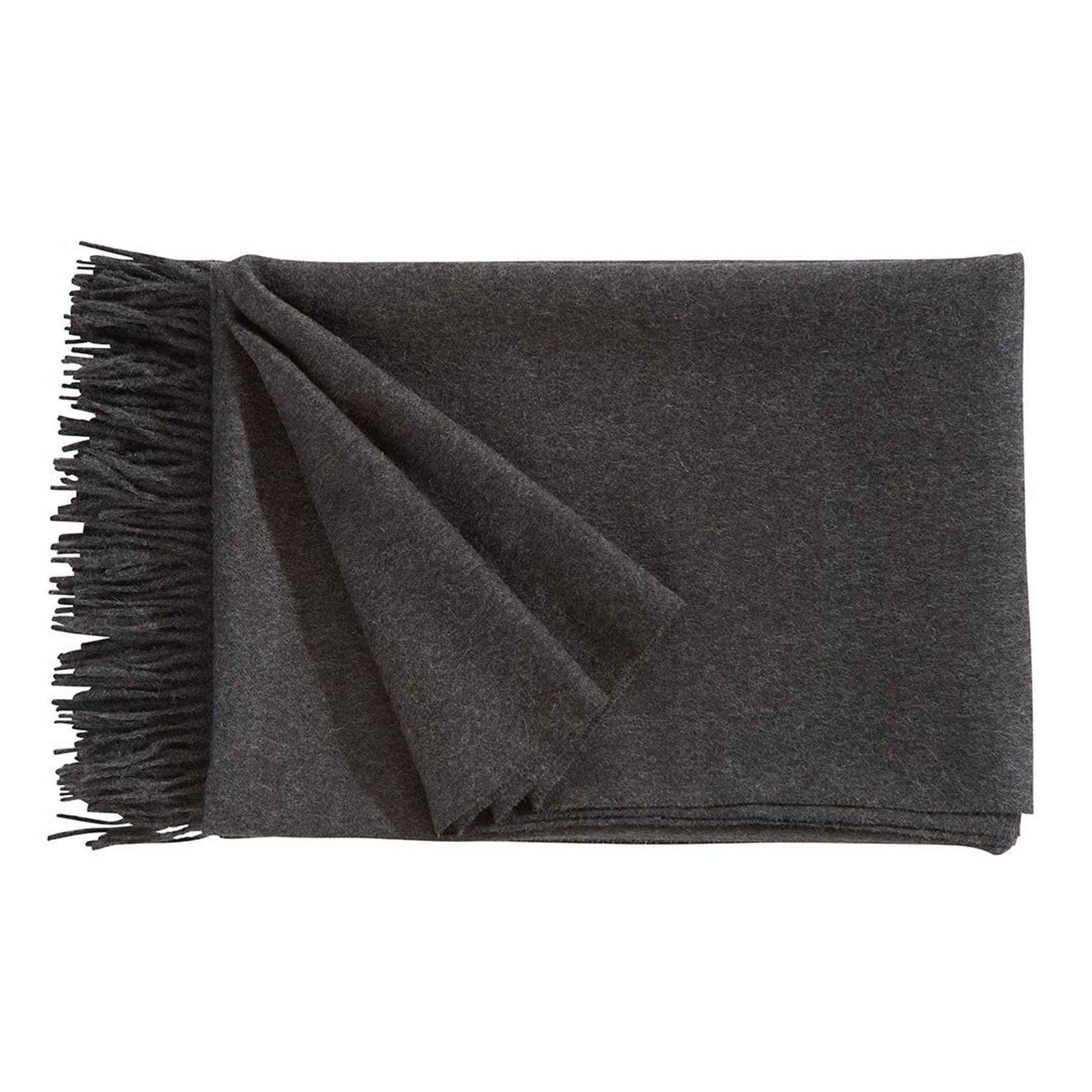 Fischbacher 1819 Alpaca Throw - Puro Charcoal gallery detail image