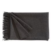 Fischbacher 1819 Alpaca Throw - Puro Charcoal gallery detail image