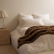 Vegan Fur Throw - Wolf gallery detail image