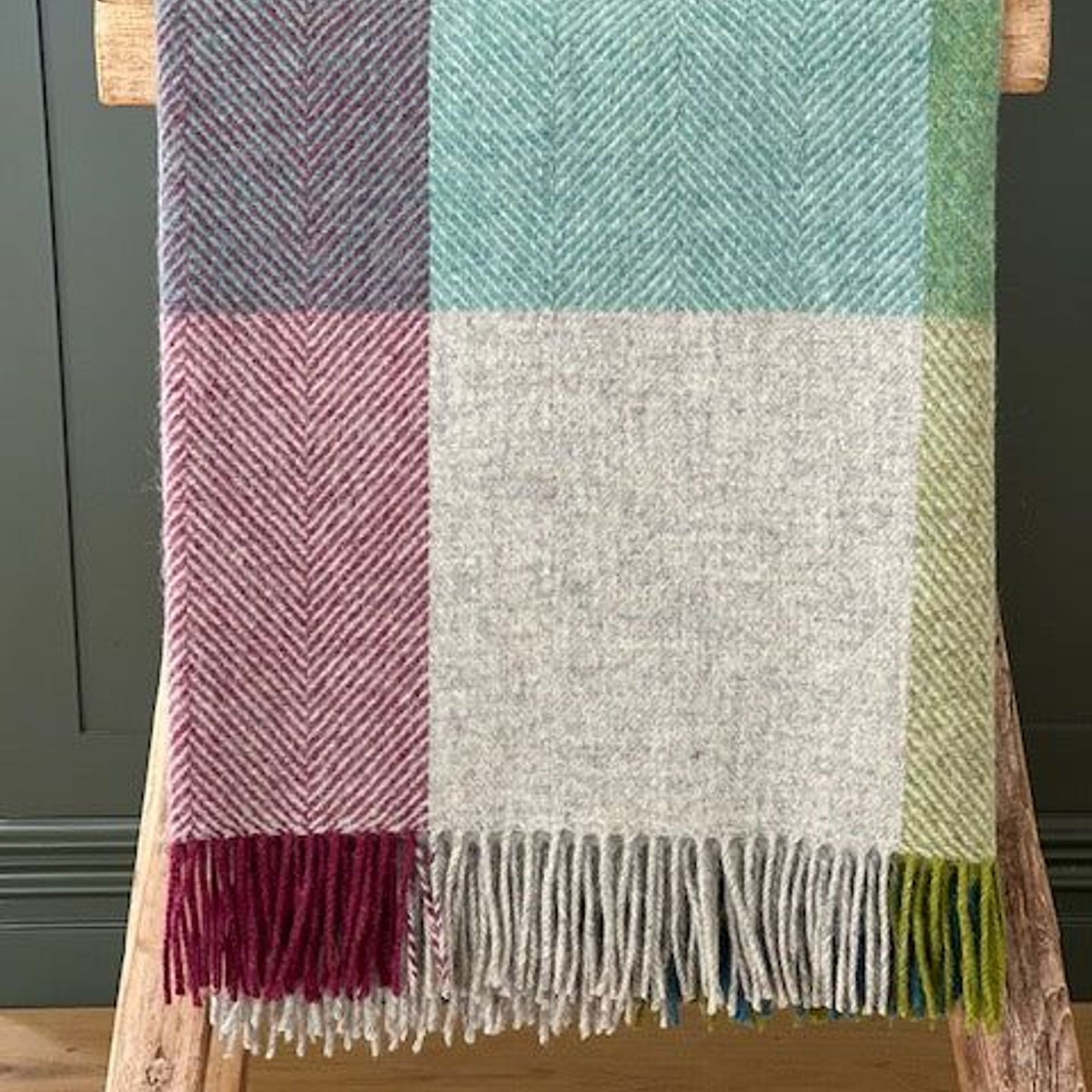 NZ Wool Throw - Harland Heather | 100% Pure Wool gallery detail image