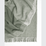 Weave Home Riverton Throw - Aloe | 100% Wool | Large gallery detail image